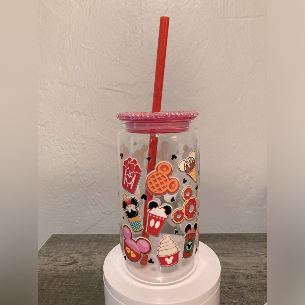 Disneys Park Treats Hand Crafted Glass Tumber - Picture 3 of 7